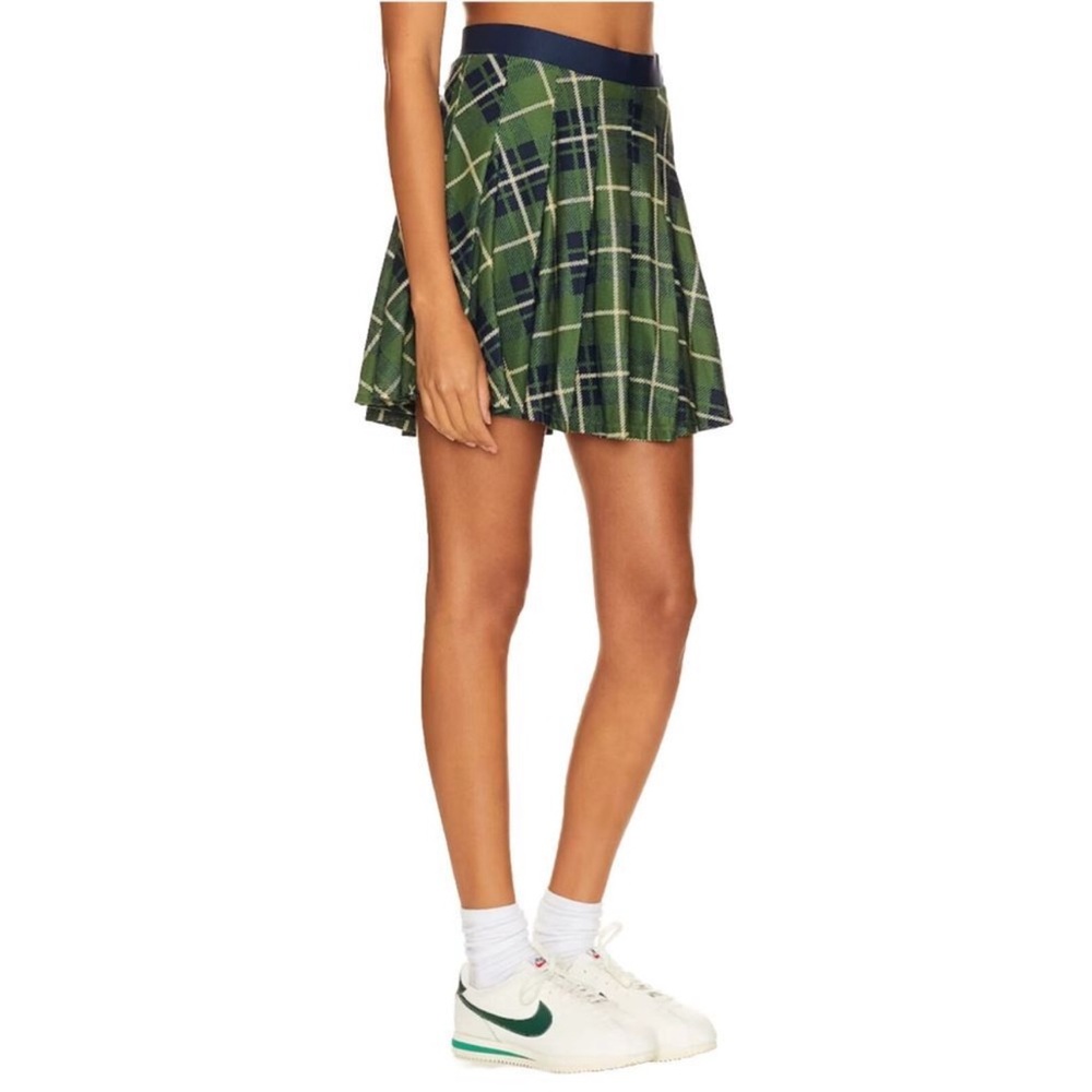 WeWoreWhat Green‎ and Navy Plaid Tennis Skort Size M